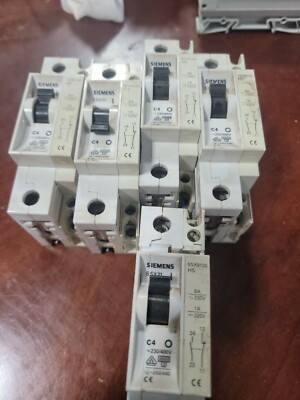 SIEMENS 5SX2-104-7 CIRCUIT BREAKER 4AMP 1P 230/400VAC C-CURVE 6KA SIEMENS 5SX2-104-7 CIRCUIT BREAKER 4AMP 1P 230/400VAC C-CURVE 6KA