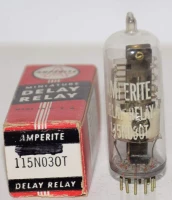 AMPERITE 115NO30T TIME DELAY RELAY 3A 115VAC/DC VACUUM TUBE STYLE