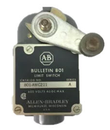 ALLEN BRADLEY 801-AMC211 LIMIT SWITCHES, GENERAL PURPOSE, GEHAEUSE NEMA TYPE 1, SNAP ACTION MAINTAINED, ROLLER, FIGURE 19, 10 N, 38DEG TRAVEL TO OPERATE, 24DEG OVER TRAVEL ALLEN BRADLEY 801-AMC211 LIMIT SWITCHES, GENERAL PURPOSE, GEHAEUSE NEMA TYPE 1, SNAP ACTION MAINTAINED, ROLLER, FIGURE 19, 10 N, 38DEG TRAVEL TO OPERATE, 24DEG OVER TRAVEL