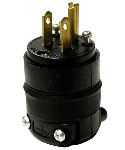 ACE 3215217 PLUG 15AMP 2POLE 125V 3W NEMA5-15P STRAIGHT BLADE