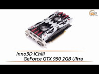 Видеокарта 2Gb Inno3D GeForce iChill GTX 950 Ultra 2GB GDDR5 128-bit 1178/6800MHz (C95U-1SDV-E5CMX) PCIex16(3.0) DirectX12 1 DisplayPort 1.2 HDMI 2.0 Dual Link DVI-I 2Вентилятора (32-411)