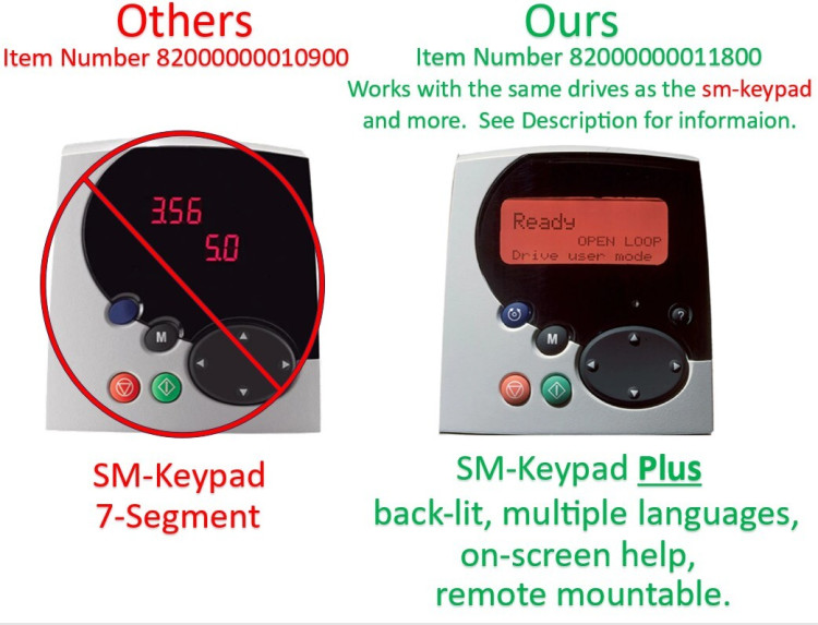 EMERSON SM-KEYPAD-PLUS  LCD KEYPAD, BACK-LIT, MULTIPLE LANGUAGES, ON-SCREEN HELP, REMOTE MOUNTABLE