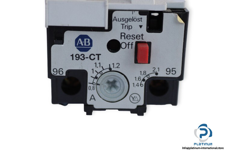 ALLEN BRADLEY 193-M-C12 BIMETALLIC OVERLOAD RELAY, SETTING RANGE [A] - 10.4...12.5