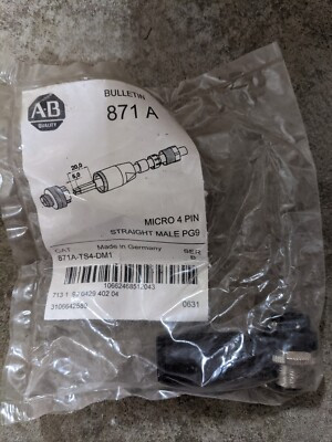 ALLEN BRADLEY 871A-CS4-DM1N QD PATCHCORD, STR MINI FEM, 4-PIN TO STR DC MICRO MLE, 4-PIN, 1M ALLEN BRADLEY 871A-CS4-DM1N QD PATCHCORD, STR MINI FEM, 4-PIN TO STR DC MICRO MLE, 4-PIN, 1M