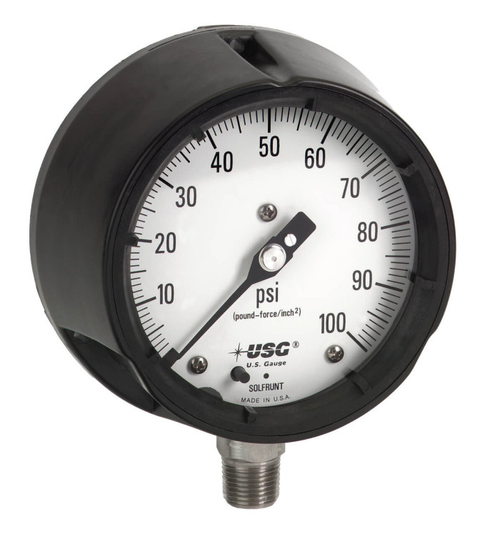 AMETEK 150028DM GAUGE 0-300PSI GLYCERINE FILLED