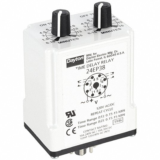 AMPERITE 24D110SDOD TIME DELAY RELAY, DPDT, 10SEC, 24VDC; CONTACT CONFIGURATION:DPDT; NOM INPUT VOLTAGE:24V DC; DELAY TIME RANGE:0.1S TO 10S; TIMING ADJUSTMENT:KNOB; RELA AMPERITE 24D110SDOD TIME DELAY RELAY, DPDT, 10SEC, 24VDC; CONTACT CONFIGURATION:DPDT; NOM INPUT VOLTAGE:24V DC; DELAY TIME RANGE:0.1S TO 10S; TIMING ADJUSTMENT:KNOB; RELA