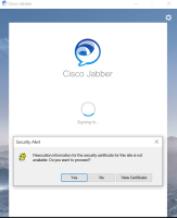 Jabber for Desktop Right to Use Certificate