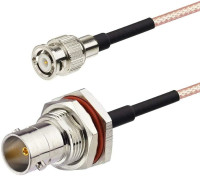 One Pair (1Tx/1Rcv) Mini-SMB to BNC-Female Cables
