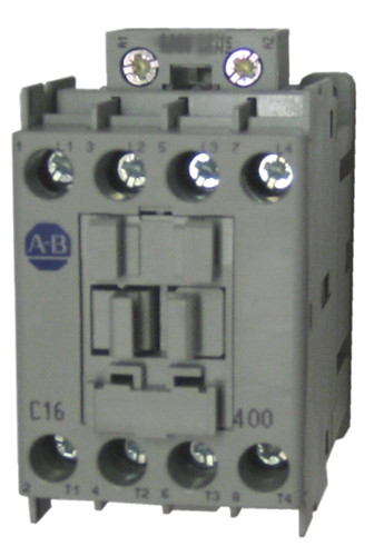 ALLEN BRADLEY 100S-C16ZJ404C SAFETY CONTACTOR, SCREW TERMINALS, 7.5KW/400V, COIL 2 TERMINALS, COIL TERMINALS AT LINE SIDE, CONTROL VOLTAGE 24V DC, 4 N.O. MAIN POLES & 4 N.C. AUXILIARY CONTACT, SINGEL PACK