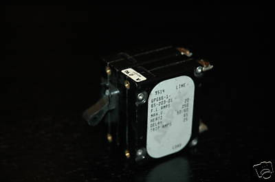 AIRPAX UPGH66-1-65-203-91 CIRCUIT BREAKER 20AMP 2POLE 250V 50/60HZ AIRPAX UPGH66-1-65-203-91 CIRCUIT BREAKER 20AMP 2POLE 250V 50/60HZ