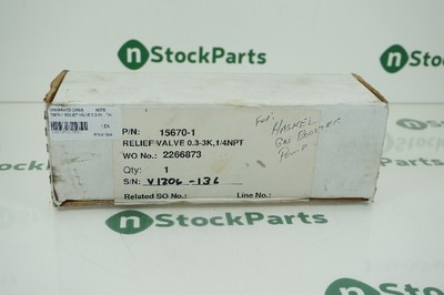 ACCUDYNE INDUSTRIES 15670-1 RELIEF VALVE 0.3-3K,1/4NPT ACCUDYNE INDUSTRIES 15670-1 RELIEF VALVE 0.3-3K,1/4NPT