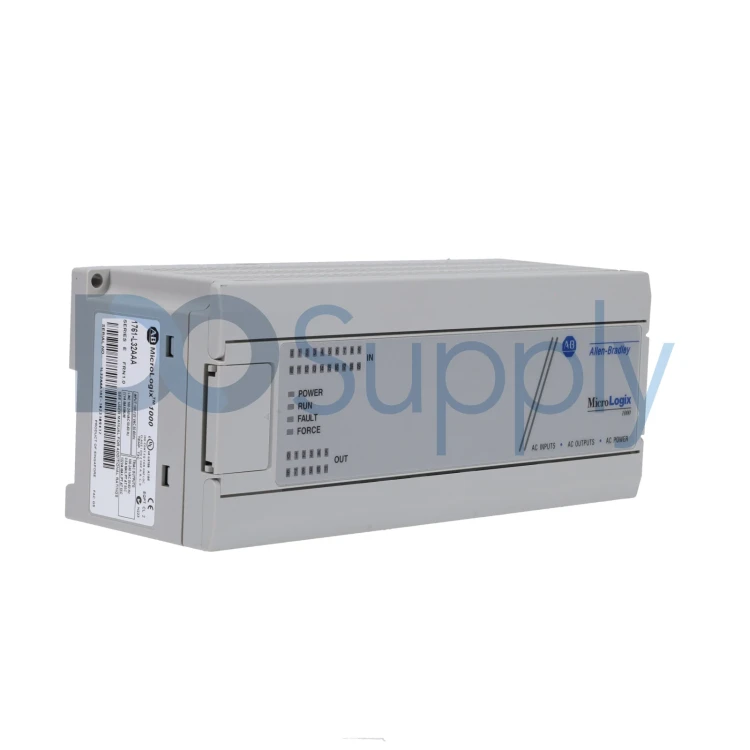 ALLEN BRADLEY 1761-L32AAA MICROLOGIX 1000, 120/240V AC POWER, (20) 120V AC DIGITAL INPUTS, (10) TRIAC OUTPUTS, (2) RELAY OUTPUTS ALLEN BRADLEY 1761-L32AAA MICROLOGIX 1000, 120/240V AC POWER, (20) 120V AC DIGITAL INPUTS, (10) TRIAC OUTPUTS, (2) RELAY OUTPUTS