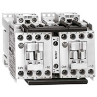 ALLEN BRADLEY 104-C09KD22 REVERSING CONTACTOR, 4KW/400V, CONTROL VOLTAGE 110V 50/60HZ, 1 N.O. + 1 N.C. PER CONTACTOR