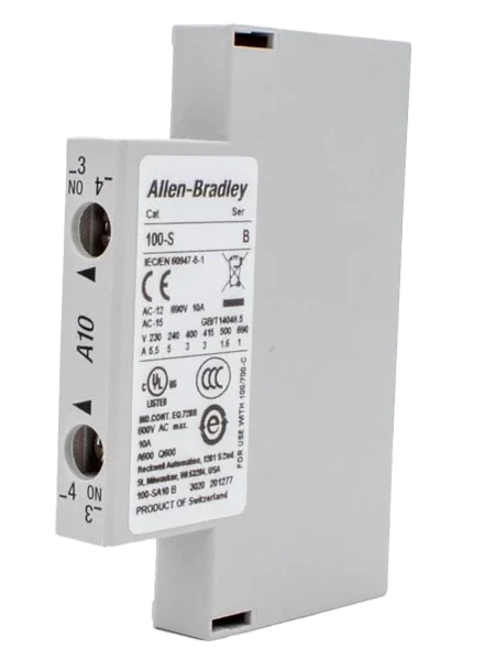 AUXILIARY CONTACT BLOCK, TO BULLETIN 100-C - CONTACTORS, SIDE MOUNTING, 1-POLE, 1 N.O. AUXILIARY CONTACT BLOCK, TO BULLETIN 100-C - CONTACTORS, SIDE MOUNTING, 1-POLE, 1 N.O.