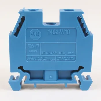ALLEN BRADLEY 1492-W10-RE 1492-W IEC TERMINAL BLOCK, SPACE-SAVER FEED-THROUGH BLOCKS, 10 MM (# 22 AWG - # 8 AWG), SINGLE-CIRCUIT TERMINAL BLOCK, RED, ALLEN BRADLEY 1492-W10-RE 1492-W IEC TERMINAL BLOCK, SPACE-SAVER FEED-THROUGH BLOCKS, 10 MM (# 22 AWG - # 8 AWG), SINGLE-CIRCUIT TERMINAL BLOCK, RED,