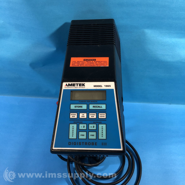 AMETEK 1965 M&G DIGITAL STROBOSCOPE/TACH AMETEK 1965 M&G DIGITAL STROBOSCOPE/TACH