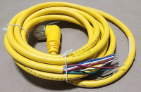 ALLEN BRADLEY 889N-U9AF-5 CORDSET MINI PLUS 9PIN STRAIGHT MALE 16AWG 5METERS