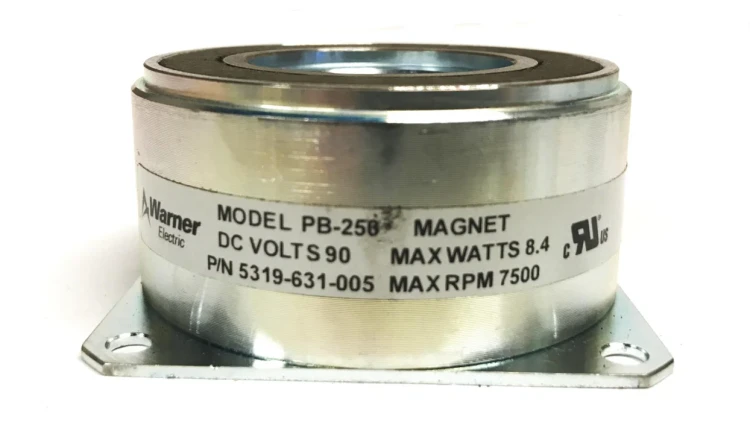 WARNER ELECTRIC 5319-631-005 CLUTCH MAGNET EP/PB-250 90V 7500RPM MAX WARNER ELECTRIC 5319-631-005 CLUTCH MAGNET EP/PB-250 90V 7500RPM MAX