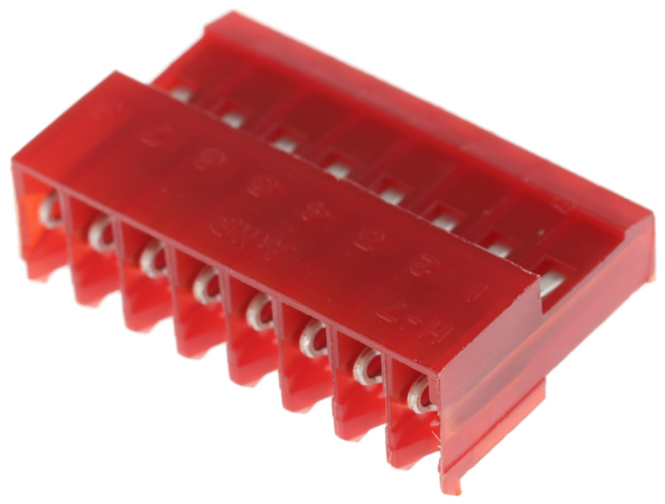 HEADER CONNECTOR,CABLE MOUNT,PLUG,8 CONTACTS,SKT,0.1 PITCH,IDC TERMINAL