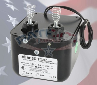 ALLANSON 2721 TRANSFORMER PRIMARY 120V SECONDARY 10000V