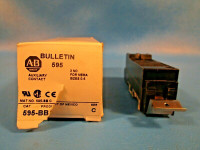 ALLEN BRADLEY 595-BB AUXILIARY CONTACT 2NC SIZE0-5 600VAC