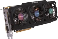 Видеокарта 3Gb Gigabyte GV-R928WF3OC-3GD, AMD Radeon, R9 280, PCI-E, GDDR5, DVI, HDMI, 2xminiDP, 384-бит, OverClock Edition, Retail