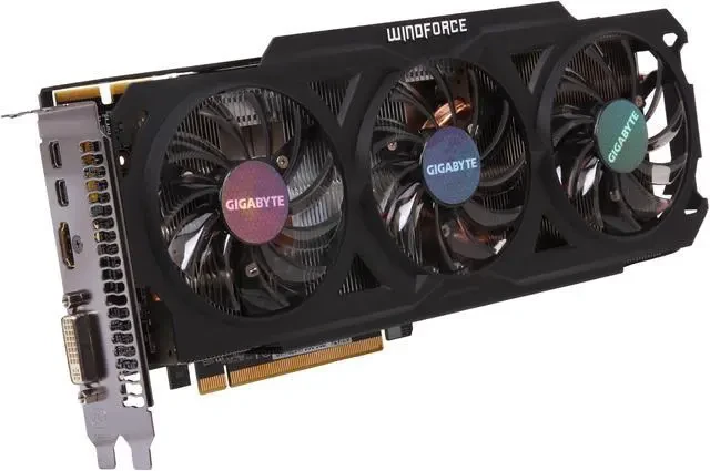Видеокарта 3Gb Gigabyte GV-R928WF3OC-3GD, AMD Radeon, R9 280, PCI-E, GDDR5, DVI, HDMI, 2xminiDP, 384-бит, OverClock Edition, Retail Видеокарта 3Gb Gigabyte GV-R928WF3OC-3GD, AMD Radeon, R9 280, PCI-E, GDDR5, DVI, HDMI, 2xminiDP, 384-бит, OverClock Edition, Retail