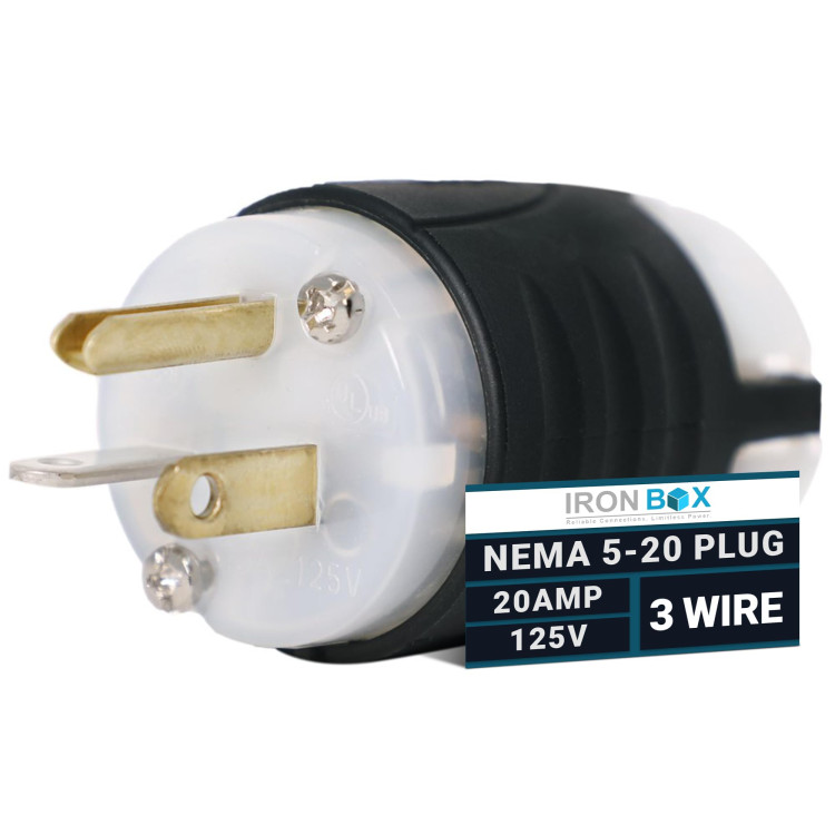 Power Cord, 125VAC 20A NEMA 5-20 Plug, North America/Japan Power Cord, 125VAC 20A NEMA 5-20 Plug, North America/Japan
