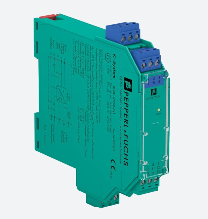 PEPPERL & FUCHS KFD2-STC4-EX1 ANALOG INPUT - TRANSMITTERS - 2 OR 3-WIRE SMART TRANSMITTERS, 4-20MA IN : 4-20MA OUT, HART, SIL 2 (IEC 61508), SINGLE CHANNEL, 24VDC PEPPERL & FUCHS KFD2-STC4-EX1 ANALOG INPUT - TRANSMITTERS - 2 OR 3-WIRE SMART TRANSMITTERS, 4-20MA IN : 4-20MA OUT, HART, SIL 2 (IEC 61508), SINGLE CHANNEL, 24VDC