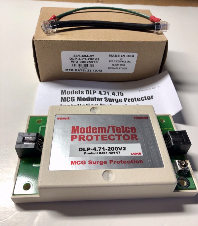 AMETEK DLP-4.71-200V2 MODEM TELCO PROTECTOR SURGE PROTECTION AMETEK DLP-4.71-200V2 MODEM TELCO PROTECTOR SURGE PROTECTION