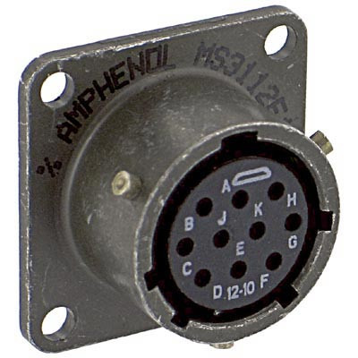 AMPHENOL MS3112E12-10P CIRCULAR CONN, PLUG, SIZE 12, 10POS, BOX; CONNECTOR TYPE:CIRCULAR MILITARY; CONNECTOR BODY MATERIAL:ALUMINIUM; GENDER:PLUG; CONTACT GENDER:PIN; CONNEC AMPHENOL MS3112E12-10P CIRCULAR CONN, PLUG, SIZE 12, 10POS, BOX; CONNECTOR TYPE:CIRCULAR MILITARY; CONNECTOR BODY MATERIAL:ALUMINIUM; GENDER:PLUG; CONTACT GENDER:PIN; CONNEC