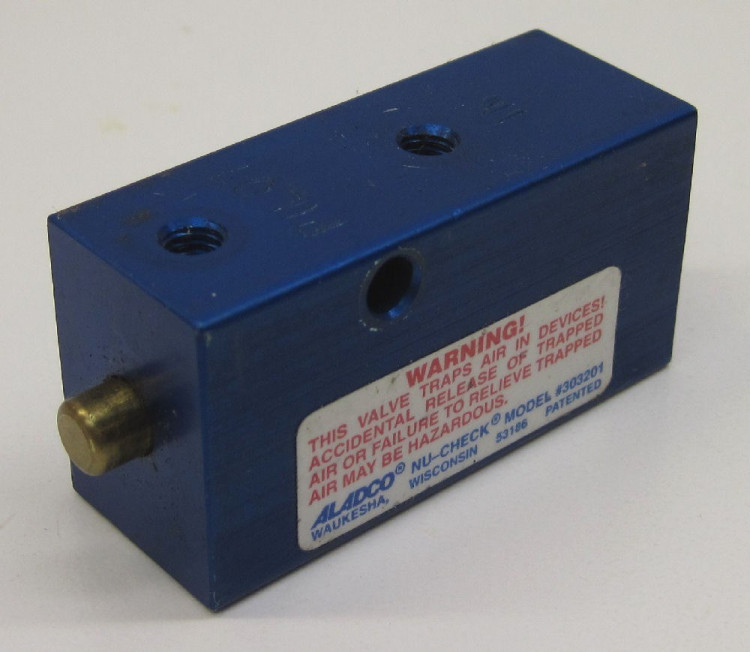 ALADCO INC 320101 NU-CHECK VALVE 1.0 NPTF WITH NO OVERRIDE ALADCO INC 320101 NU-CHECK VALVE 1.0 NPTF WITH NO OVERRIDE
