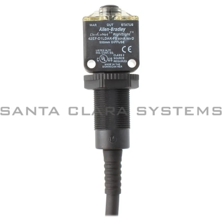 ALLEN BRADLEY 42EF-D1LDAK-F5 PHOTOSWITCH PHOTOELECTRIC SENSOR, RIGHTSIGHT, STANDARD DIFFUSE, INFRED, DC - LO OR DO SELECTABLE, 5-PIN DC MICRO QD ON 152MM (6IN) PIGTAIL ALLEN BRADLEY 42EF-D1LDAK-F5 PHOTOSWITCH PHOTOELECTRIC SENSOR, RIGHTSIGHT, STANDARD DIFFUSE, INFRED, DC - LO OR DO SELECTABLE, 5-PIN DC MICRO QD ON 152MM (6IN) PIGTAIL