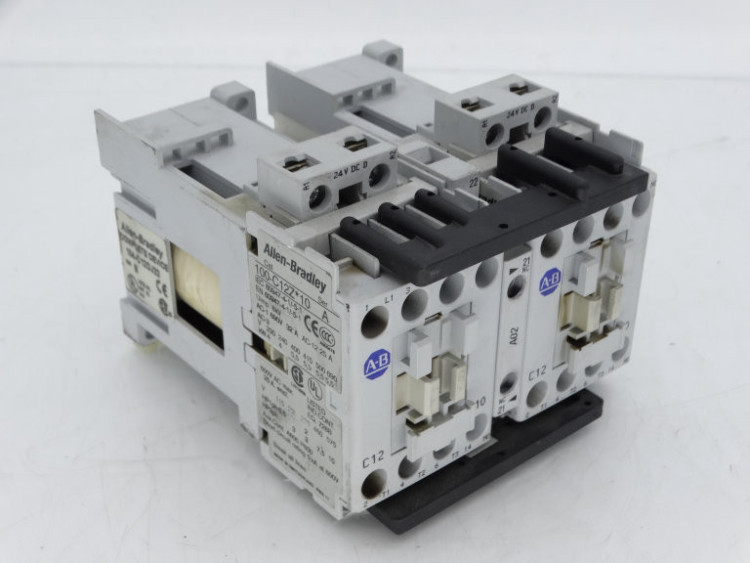 ALLEN BRADLEY 104-C12DJ22 MCS-C REVERSING CONTACTOR, IEC,12A, 24V DC (W/INTEGRATED DIODE) ALLEN BRADLEY 104-C12DJ22 MCS-C REVERSING CONTACTOR, IEC,12A, 24V DC (W/INTEGRATED DIODE)