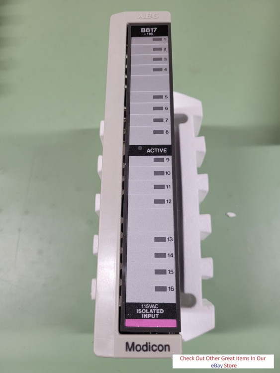 GROUPE SCHNEIDER AS-B817-116 INPUT MODULE 115VAC ISOLATED 16POINT GROUPE SCHNEIDER AS-B817-116 INPUT MODULE 115VAC ISOLATED 16POINT