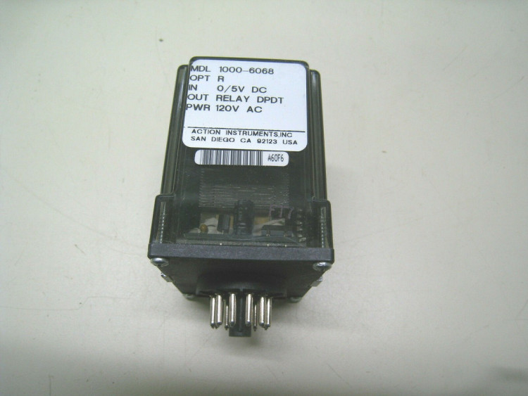 ACTION INSTRUMENTS 1024-6068 RELAY 11PIN 0-5VDC 120VAC