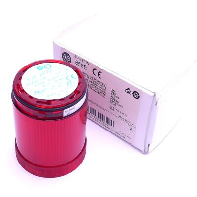 ALLEN BRADLEY 855E-24FN4 MODULE FOR TOWER LIGHT 50MM, POWER SUPPLY 24V AC/DC, FLASHING INCANDESCENT, RED LENS