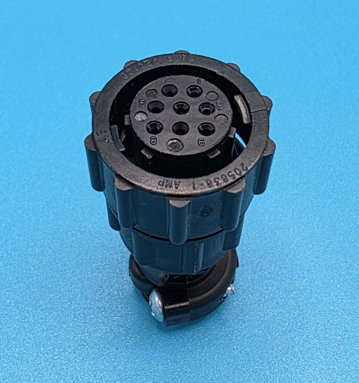 AMP 205838-1 CIR CONNECTOR, PLUG, SIZE 11, 8POS, FREE HANGING; CONNECTOR TYPE:CIRCULAR INDUSTRIAL; CONNECTOR BODY MATERIAL:THERMOPLASTIC; GENDER:PLUG; CONTACT GEND