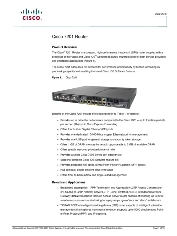 ISG Feature License for 7301 ISG Feature License for 7301