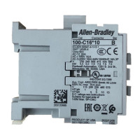 ALLEN BRADLEY 100-C23ZA10 CONTACTOR, SCREW TERMINALS, 11KW/400V, COIL 2 TERMINALS, COIL TERMINALS AT LINE SIDE, CONTROL VOLTAGE 220V DC, 1 N.O. AUXILIARY CONTACT, SINGEL PACK