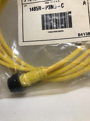 ALLEN BRADLEY 1485R-P3M5-C DEVICENET, DEVICENET MEDIA, THICK TRUNK SYSTEM, THIN DROP CORDSET, STRAIGHT MINI MALE, TO CONDUCTOR, 3 M ALLEN BRADLEY 1485R-P3M5-C DEVICENET, DEVICENET MEDIA, THICK TRUNK SYSTEM, THIN DROP CORDSET, STRAIGHT MINI MALE, TO CONDUCTOR, 3 M