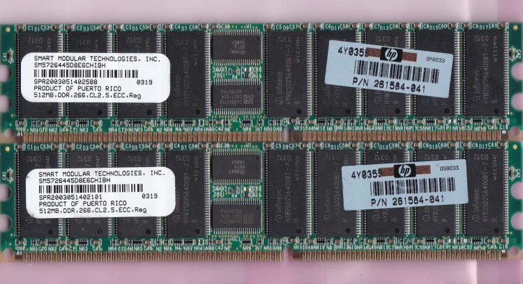 512MB REG PC2100 ML150 512MB REG PC2100 ML150