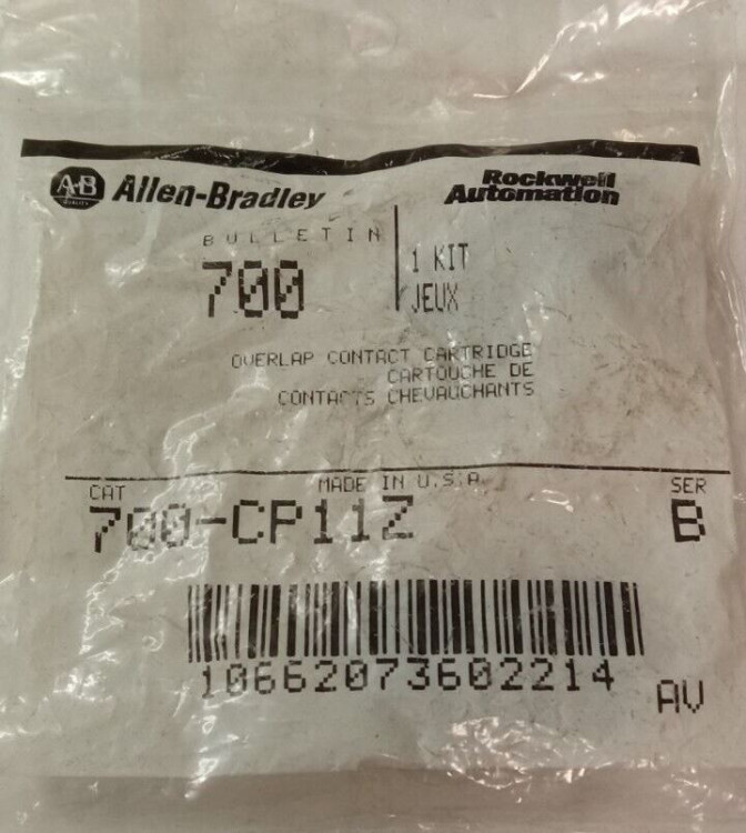 ALLEN BRADLEY 700-CP11Z OVERLAP CONTACT CARTRIDGES ALLEN BRADLEY 700-CP11Z OVERLAP CONTACT CARTRIDGES