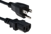 AC Power Cord (North America), C13, NEMA 5-15P, 2.1m