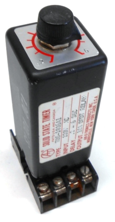 AIROTRONICS TIM-1006A1 TIMER SOLID STATE 120VAC .1-6SEC 10A SPDT RELAY AIROTRONICS TIM-1006A1 TIMER SOLID STATE 120VAC .1-6SEC 10A SPDT RELAY