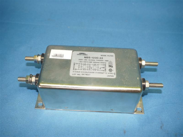 NOISE FILTER 30A 250V 50/60HZ