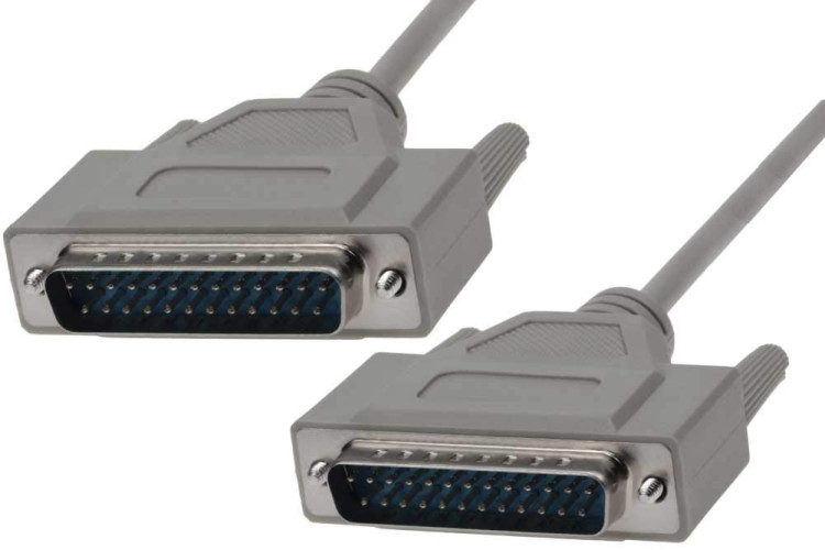 CABLE 25FT DB25 M/F STRAIGHT