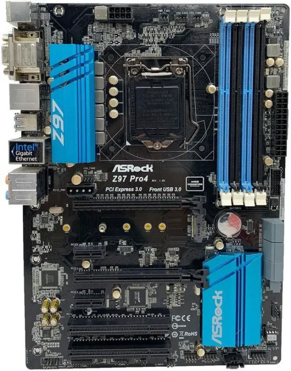 MB ASRock Z97 PRO4 LGA1150 INTEL Z97/4DDR3/6SATA3 MB ASRock Z97 PRO4 LGA1150 INTEL Z97/4DDR3/6SATA3