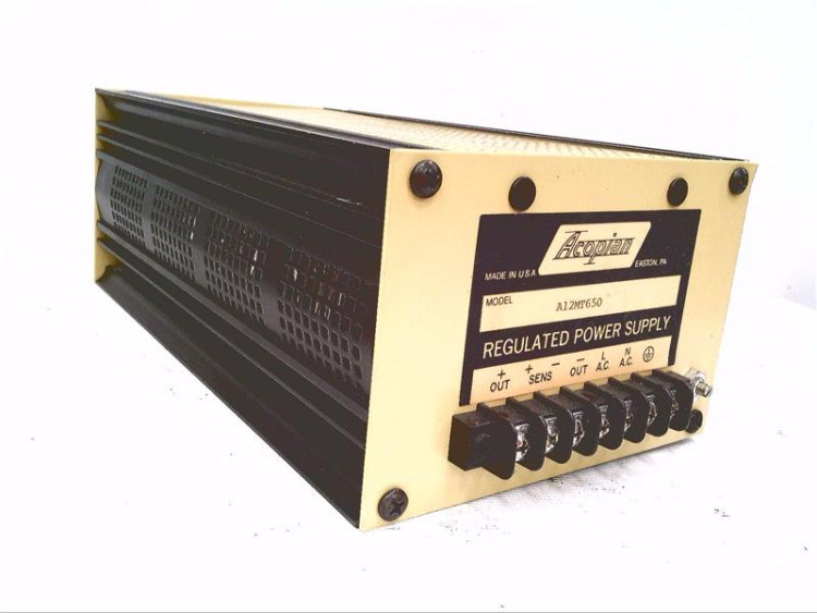 ACOPIAN A12MT650 POWER SUPPLY 12VDC OUT 120VAC IN