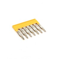 ALLEN BRADLEY 1492-CJK5-10 1492 JUMPERS, PLUG-IN CENTER JUMPER, NO COVER, 5, 10 POLE, YELLOW